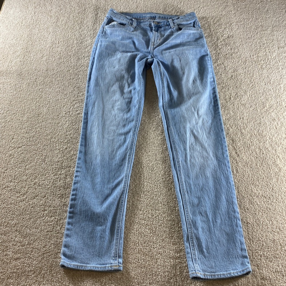 Old Navy Wow Boyfriend Jeans Womens 2‎ Light Wash Mid Rise Stretch Denim